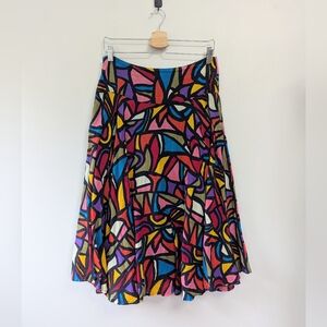 French Connection‎ Multi-colored Cotton Midi Skirt